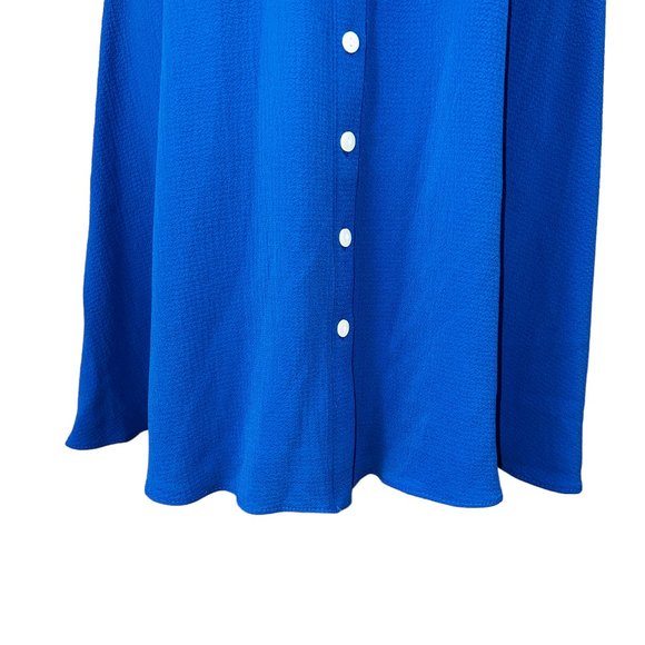 Beautiful! Like New Roz & Ali Royal Blue Off Shoulder Dress Size 2P - Picture 8 of 9